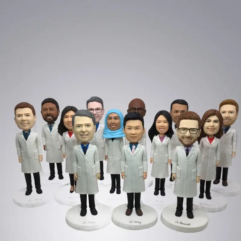 Custom Bobblehead collectible figurine Doll Gift For Your Doctor Family - Yoolea Bobblehead Gifts