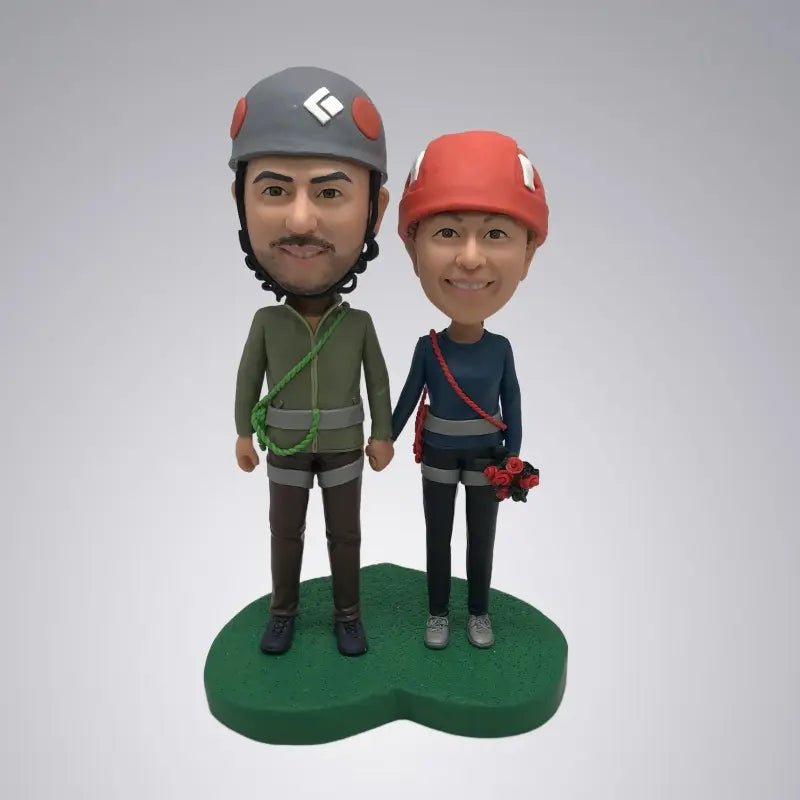 Custom Bobbleheads For Couple Who Love The Outdoors - Yoolea Bobblehead Gifts