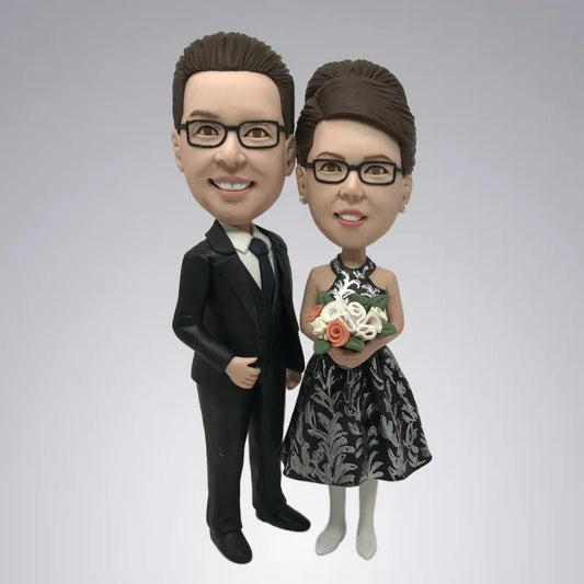 Custom Engagement Bobbleheads – Unique Gift for Newly Engaged Couples - Yoolea Bobblehead Gifts