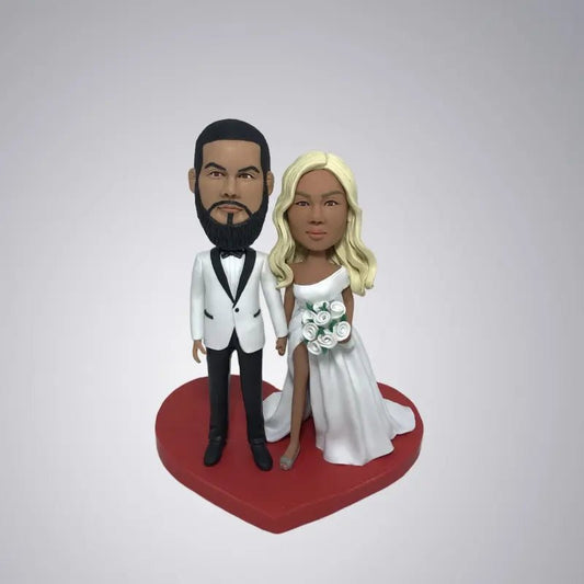 Custom Personalized Bobblehead Collectible For Wedding - Bride and Groom - Yoolea Bobblehead Gifts