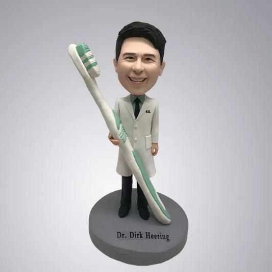 Custom Personalized figurine Doll Bobblehead Collective Gift For Your Dentist Husband - Yoolea Bobblehead Gifts