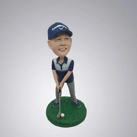 Fully Customized Single 1person Bobblehead Gift For Him - Golf Player - Yoolea Bobblehead Gifts