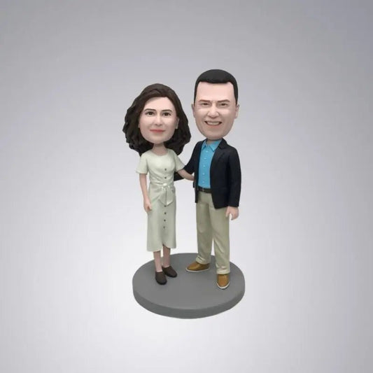 Personalized Character Figurine for Couple Celebrating Anniversary - Yoolea Bobblehead Gifts