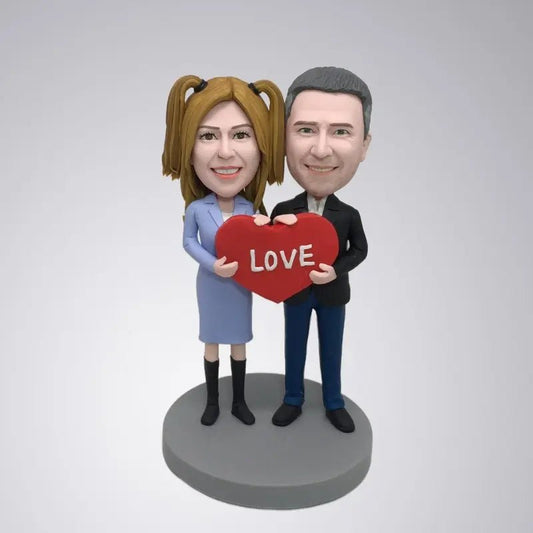 Personalized Young Couple Bobblehead - Yoolea Bobblehead Gifts